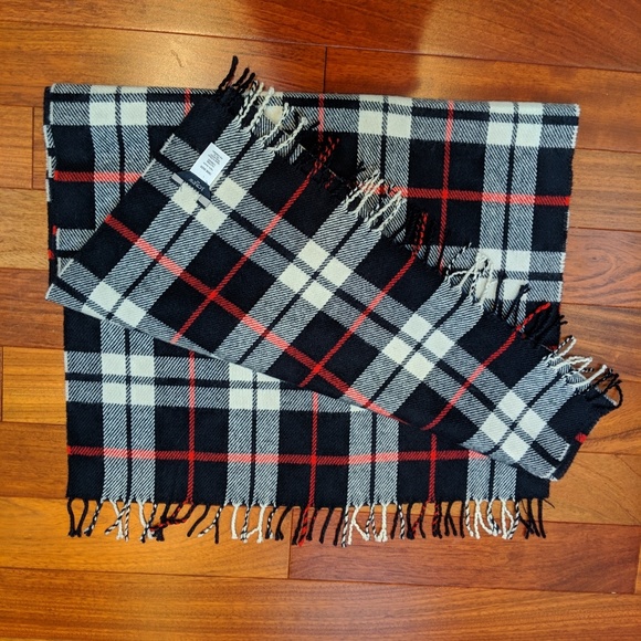 J. Crew Accessories - J.Crew  Navy Plaid Scarf